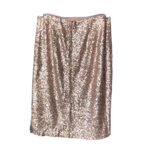 Ann Taylor Gold Sparkle Skirt NWT New Size 4